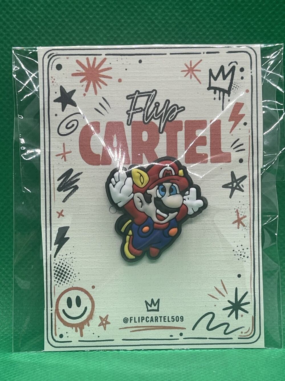Super Mario 3 Flying Mario PVC Rubber Hat Pin Backpack Collectible